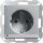 Gira 117026 Schuko LED-Leuchte + Shutter System 55 Farbe Alu