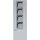 Gira 135626 E-Säule 4x Leereinheit 1600 mm Gira Energiesäule Farbe Alu