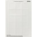 Gira 287000 Beschriftungsbögen 51 x 51 mm...