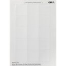 Gira 287002 Beschriftungsbögen 51 x 51 mm...