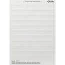 Gira 2875112 Beschriftungsbögen 23,7 x 66,3 mm...