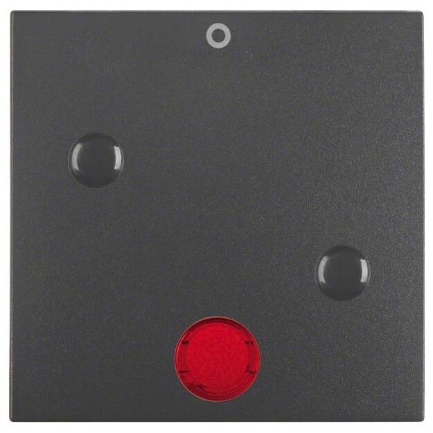 Berker 15771606 Wippe anschraubbar mit Roter Linse und Aufdruck 0 S.1/B.3/B.7 Anthrazit matt