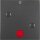 Berker 15771606 Wippe anschraubbar mit Roter Linse und Aufdruck 0 S.1/B.3/B.7 Anthrazit matt