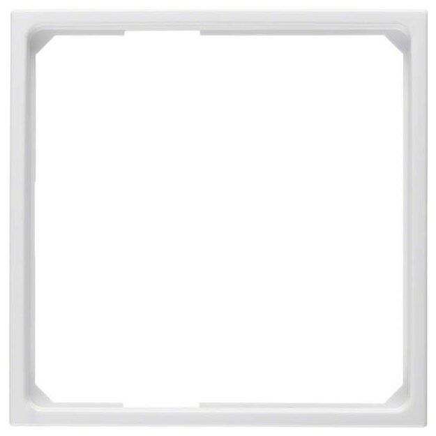 Berker 11099089 Adapterring für Zentralstück 50 x 50 mm S.1/B.3/B.7 Polarweiß glänzend