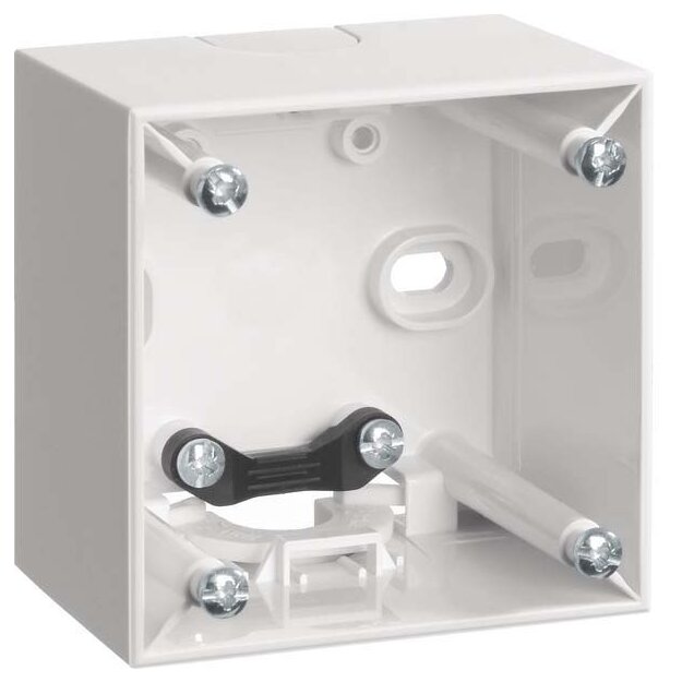 Berker 911512519 Aufbau-Gehäuse hoch Aufputz Integro Flow/Pure Polarweiß glänzend