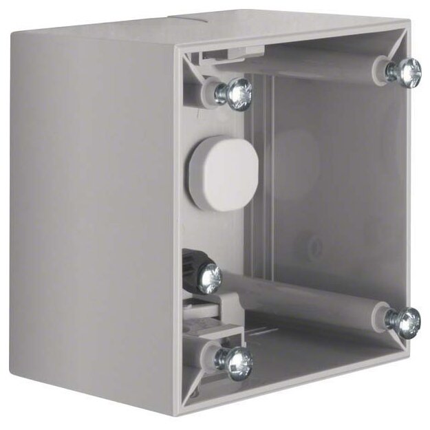 Berker 911512517 Aufbau-Gehäuse hoch Aufputz Integro Flow Grau glänzend