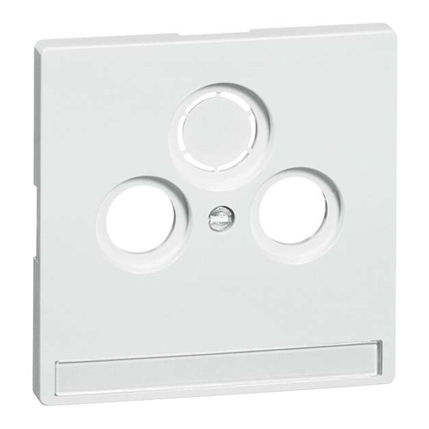 Peha 00313211 Dialog Abdeckung Antennen-Steckdose Alu Beschriftungsfeld