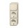 Busch-Jaeger 2601/6/2300/2 EAP Kombination 2 SCHUKO® Steckdosen, mit Wippschalter Aus- und Wechselschaltung (Duroplast) Weiß Busch-Duro 2000® AP 2CKA001686A0013