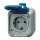 Busch-Jaeger 2300 EWSI SCHUKO® Steckdose 2-polig (Thermoplast) Blau Busch-Duro 2000® WDI(IP 44) 2CKA002083A0368