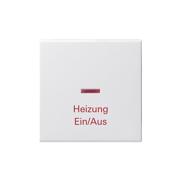 Gira 067827 Wippe Kontrollfunktion + Heizung Ein/Aus System 55 Reinweiß matt