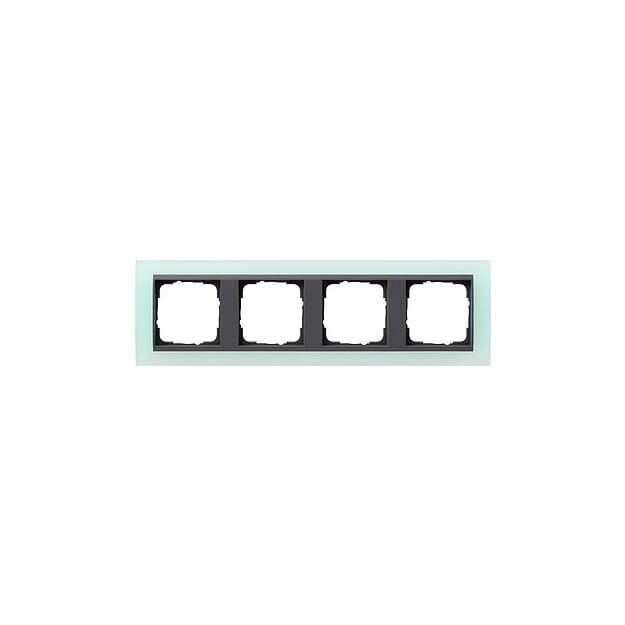 Gira 021485 Abdeckrahmen 4-fach Zwischenrahmen Anthrazit Gira Event Opak Mint