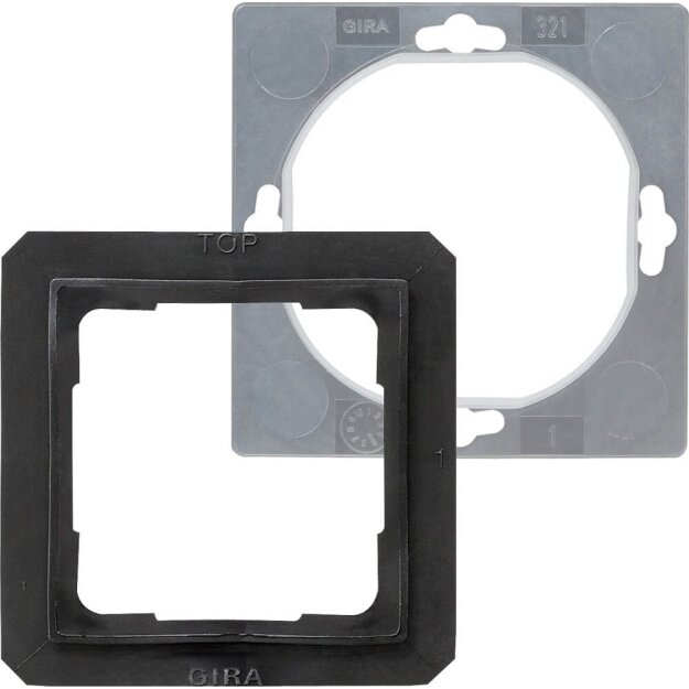 Gira 025227 Set IP44 Steckdose Klappdeckel Standard 55, Gira E2