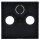 Gira 086928 Abdeckung Koaxial-Antennensteckdose System 55 Anthrazit