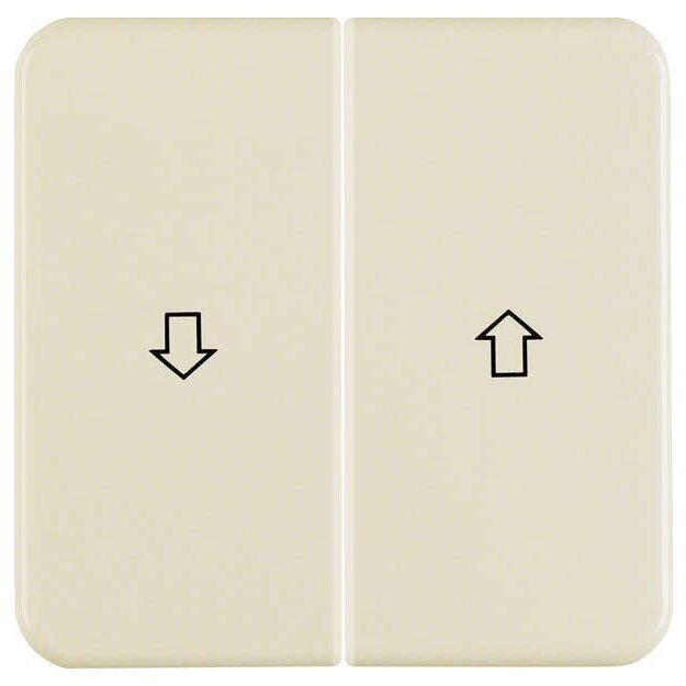 Berker 155222 Wippe 2-fach mit Aufdruck Symbol Pfeil wg Unterputz IP44 Weiß glänzend