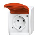 Busch-Jaeger 20 EW/DVN-54 SCHUKO® Steckdose mit rotem...