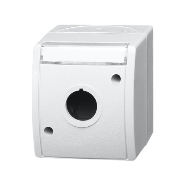 Busch-Jaeger 2533 WN-54 Leergehäuse mit Beschriftungsfeld (Thermoplast) Alpinweiß ocean® (IP 44) Aufputz 2CKA001724A4281