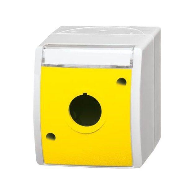 Busch-Jaeger 2533 WN-15-54 Leergehäuse mit Beschriftungsfeld (Thermoplast) Alpinweiß ocean® (IP 44) Aufputz 2CKA001724A4282