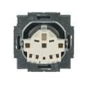 Busch-Jaeger 20 EUN-866 SCHUKO® Steckdosen-Einsatz mit Beschriftungsfeld (Edelstahl) Edelstahl 2CKA002011A3851