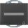 Berker 47487106 Steckdose SCHUKO mit Klappdeckel und Beschriftungsfeld K.1 Anthrazit matt