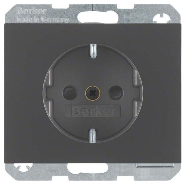 Berker 41357006 Steckdose SCHUKO mit erhöhtem Berührungsschutz K.1 Anthrazit matt