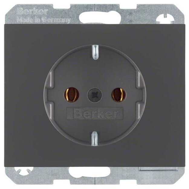 Berker 41157006 Steckdose SCHUKO K.1 Anthrazit matt