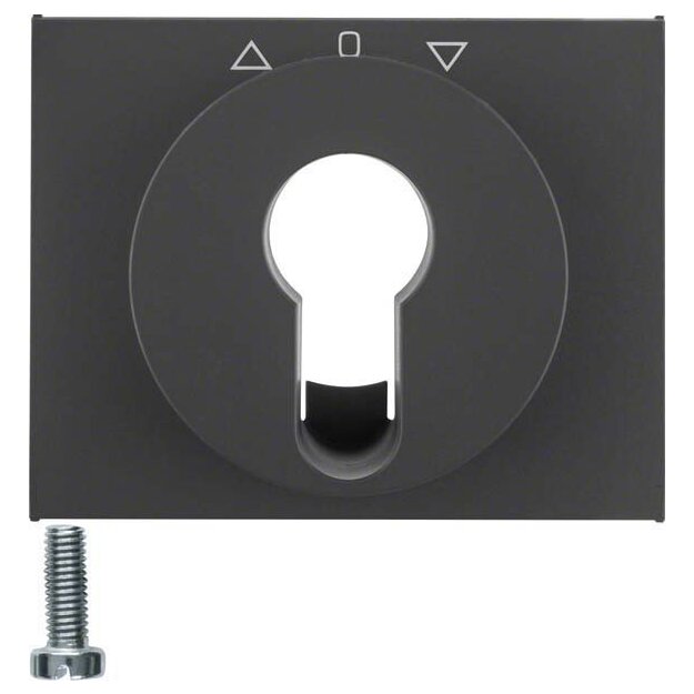 Berker 15047106 Zentralstück für Jalousie-Schlüsselschalter/-taster K.1 Anthrazit matt