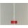 Berker 14377004 Wippe 2fach mit Roter Linse K.5 Edelstahl lackiert