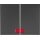 Berker 14377006 Wippe 2fach mit Roter Linse K.1 Anthrazit matt