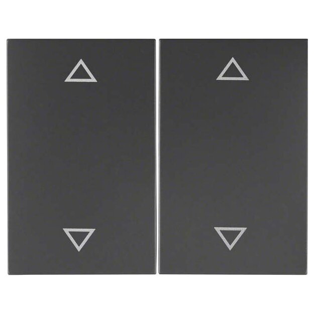 Berker 14357206 Wippe 2fach mit Aufdruck Symbol Pfeile K.1 Anthrazit matt