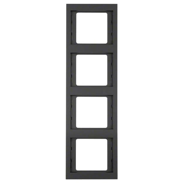 Berker 13437006 Rahmen 4-fach senkrecht K.1 Anthrazit matt