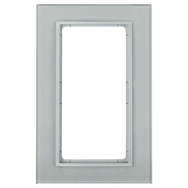 Berker 13096414 Glasrahmen mit großem Ausschnitt B.7 Alu