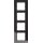 Berker 10146616 Glasrahmen 4-fach B.7 Schwarz