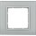 Berker 10116414 Glasrahmen 1-fach B.7 Glas Alu/Alu matt lackiert