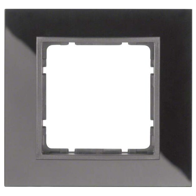 Berker 10116616 Glasrahmen 1-fach B.7 Glas Schwarz/Anthrazit matt