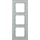 Berker 10136414 Glasrahmen 3-fach B.7 Glas Alu/Alu matt lackiert