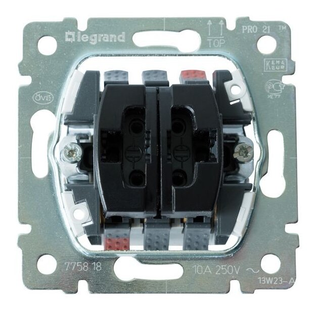 Legrand 775818 Einsatz Wipptaster Doppelwechselkontakt