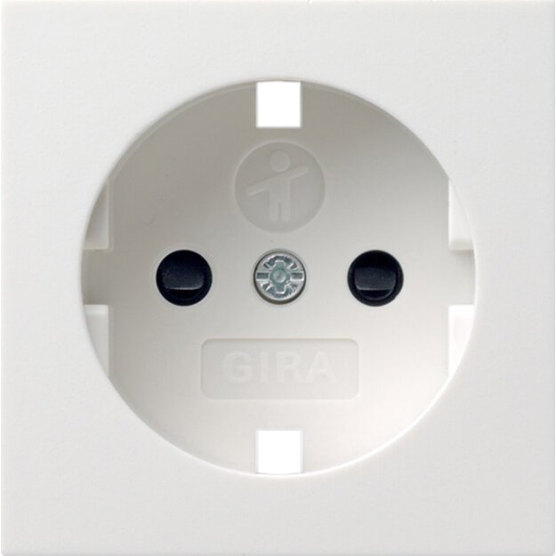 Gira 092103 Abdeckung Schuko Shutter System 55 Reinweiß