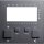 Gira 146928 Abdeckung RTR Raumtemperaturregler 230 V + Uhr System 55 Anthrazit