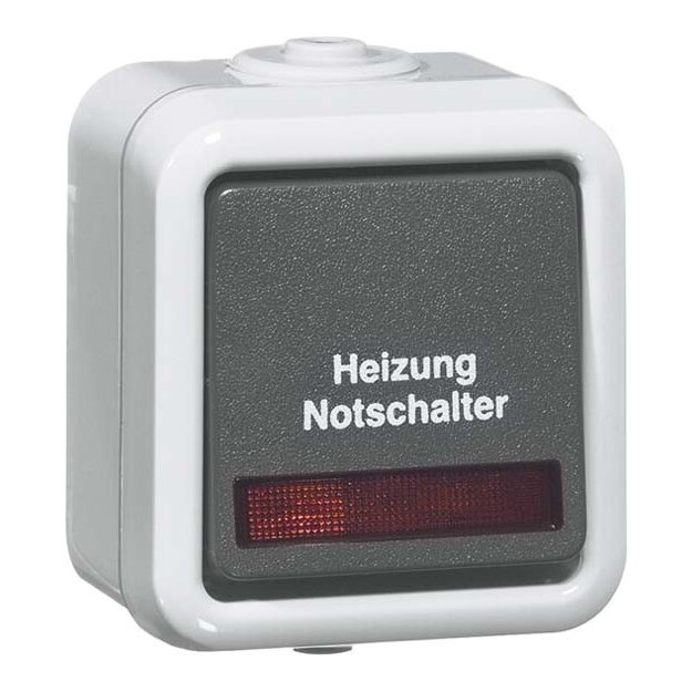 Peha 00302011 Heizung-Notschalter Aus 1-polig Grau