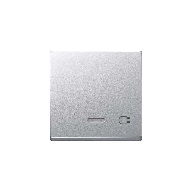 Merten 431760 Wippe mit Kontrollfenster und Aufdruck Steckdose Aluminium System M