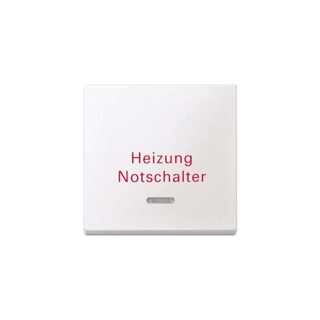 Merten 431819 Wippe mit Kontrollfenster und Aufdruck Heizungsnotschalter Polarweiß System M