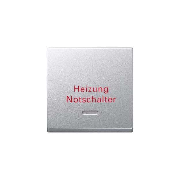 Merten 431860 Wippe mit Kontrollfenster und Aufdruck Heizungsnotschalter Aluminium System M