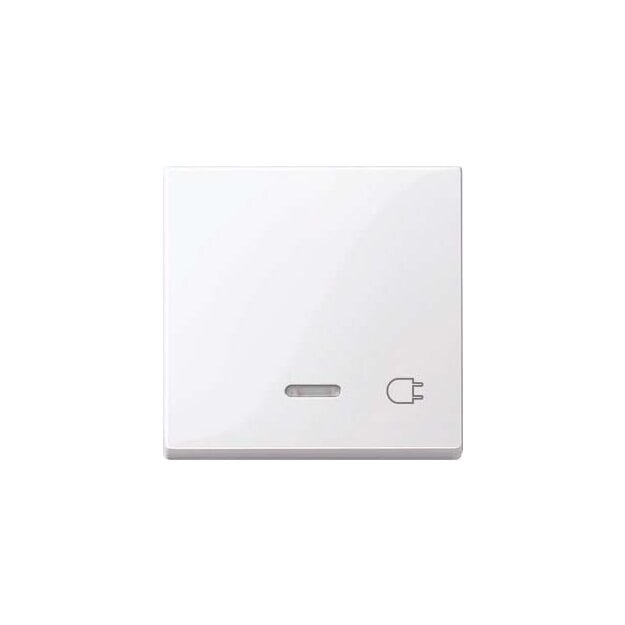 Merten 435225 Wippe mit Kontrollfenster und Aufdruck Steckdose Aktivweiß glänzend System M