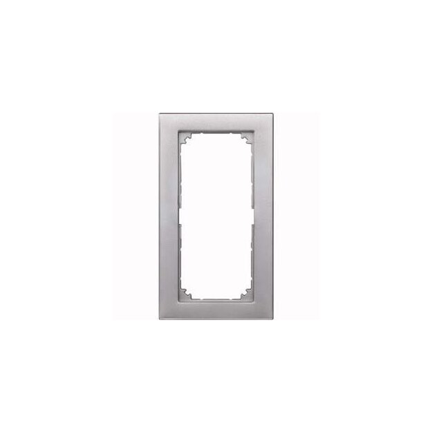 Merten 488860 M-PLAN-Rahmen 2-fach ohne Mittelsteg Aluminium