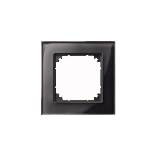Merten 489103 M-PLAN-Echtglasrahmen 1-fach Onyxschwarz