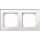 Merten 489219 M-PLAN-Echtglasrahmen 2-fach Brillantweiß
