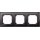 Merten 489303 M-PLAN-Echtglasrahmen 3-fach Onyxschwarz
