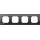 Merten 489403 M-PLAN-Echtglasrahmen 4-fach Onyxschwarz