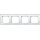 Merten 489419 M-PLAN-Echtglasrahmen 4-fach Brillantweiß