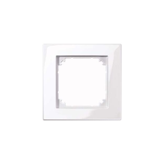 Merten 503125 M-PLAN II-Rahmen 1-fach bündiger Einbau Aktivweiß glänzend